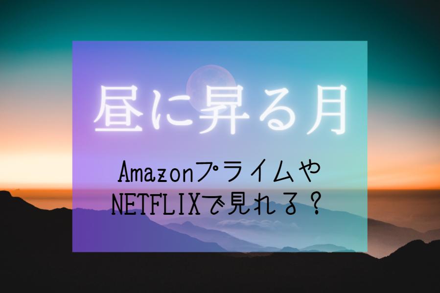 韓国ドラマ『昼に昇る月』NETFLIXやAmazonプライムで配信見れる？