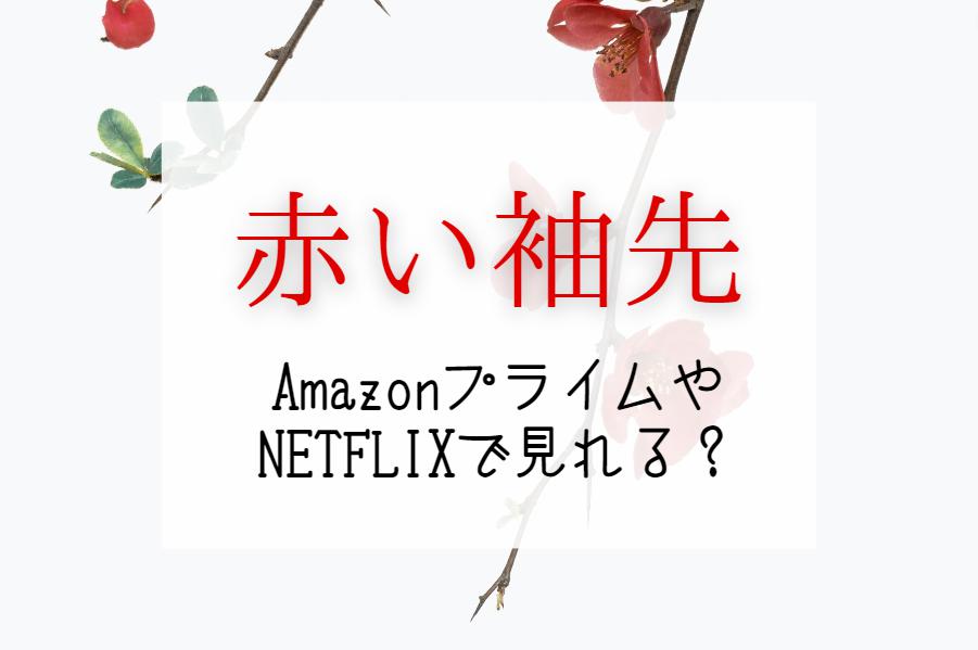 赤い袖先』NETFLIXやAmazonプライム配信はどこで見れる？最終回まで