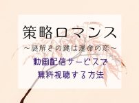 『策略ロマンス』最終回まで全話無料で配信見る方法