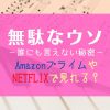 『無駄なウソ』NETFLIXやAmazonプライム配信はどこで見れる？
